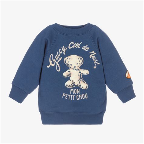 gucci blue bear sweatshirt|gucci xxv shirt.